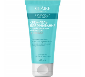 Крем-гель для умывания лица Dilis Claire Cosmetics Microbiome Balance д/сух. и чувст. кожи 150мл.