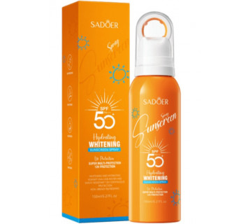 Солнцезащитный спрей Sadoer с витамином С отбеливающий SPF 50+ PA+++ 150мл.
