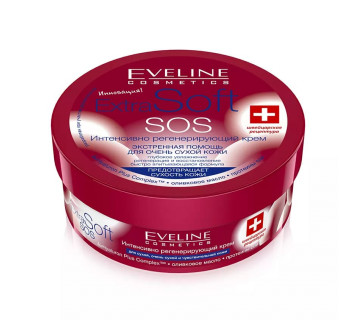 Крем для лица и тела Eveline Extra Soft SOS интенсивный питательный д/оч.сух.кожи 200мл.
