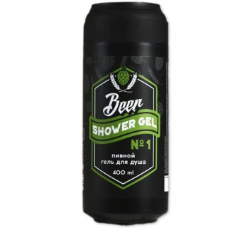 Гель для душа Пиво в круглом флаконе Beer shower gel, 400мл.