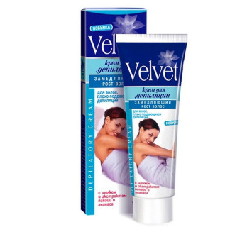 Крем для депиляции экспресс Velvet Замедляющий рост волос 100мл.