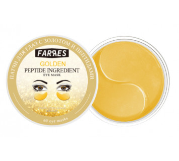 Патчи для глаз Farres 9120 с золотом и пептидами, 60 шт, 90 г