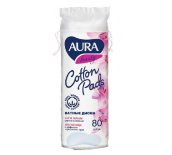 Диски ватные Aura Beauty 80шт.