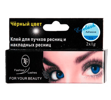 Клей для ресниц Triumph черный 2х1гр. CTG01
