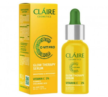 Сыворотка для лица Dilis Claire Cosmetics C-VIT PRO GLOW THERAPY 30мл.