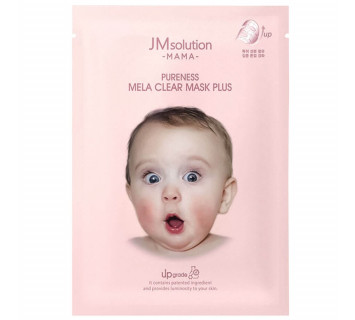 Гипоаллергенная тканевая маска JMsolution MAMA PURENESS MELA CLEAR для выравнивания тона 30мл. Марка