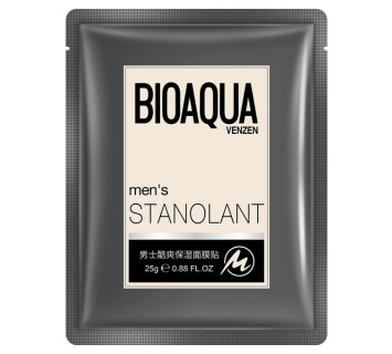 Маска-салфетка для лица мужская Bioaqua Stanolant увлажнение и контроль жирности 25гр.