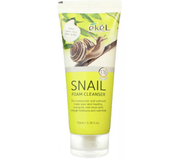 Пенка для умывания Ekel Snail Foam Claeanser с экстрактом муцина улитки 100мл.