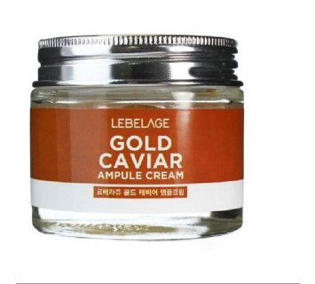 Крем для лица Lebelage Ампульный Ampule Cream Gold Caviar с золотом и экстрактом икры 70мл.