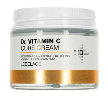 Крем для лица Lebelage Dr. Vitamin Cure Cream Антивозрастной Витамин С выравнивающий рельеф 70мл.