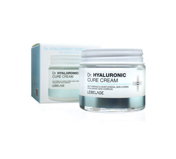 Крем для лица Lebelage Dr. Hyaluronic Cure Cream Антивозрастной с гиалуроновой кислотой 70мл.