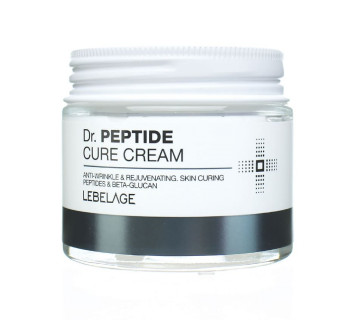 Крем для лица Lebelage Dr. Peptide Cure Cream с пептидами антивозрастной омолаживающий 70мл.