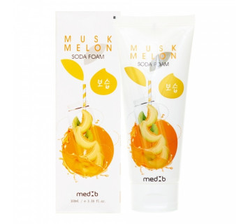 Пенка для умывания Med B. Muskmelon Soda Foam с пищевой содой и мускусной дыней 100мл.