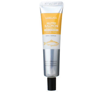 Крем для кожи вокруг глаз Lebelage Eye cream Nutri Salmon питательный с маслом лосося 40мл.
