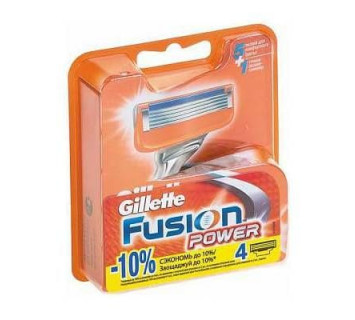 Кассеты Gillette Fusion Power 4шт.