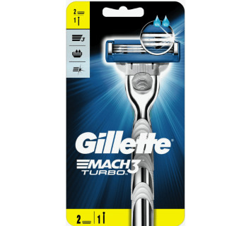Станок для бритья Gillette Mach3 Turbo 2 сменные кассеты