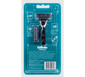 Станок для бритья Gillette Mach3 на подставке +2 кассеты