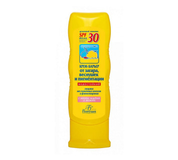 Крем-барьер от загара/веснушек/пигментации Floresan Ф-114 Водостойкий SPF30 125мл.
