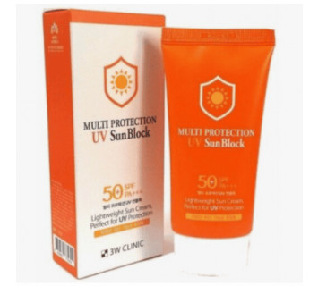 Солнцезащитный крем для лица 3W CLINIC Multi Protection UV Sunblock Cream 70 мл.