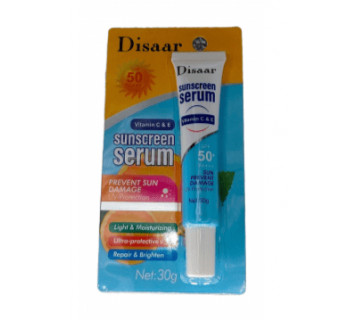 Солнцезащитная сыворотка для лица Disaar с витаминами С и Е, SPF50+, 30гр.