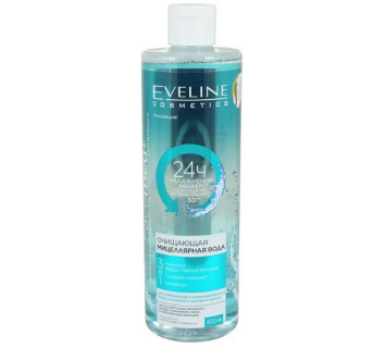 Мицеллярная вода Eveline Face med+ Очищающая 3в1 400мл.