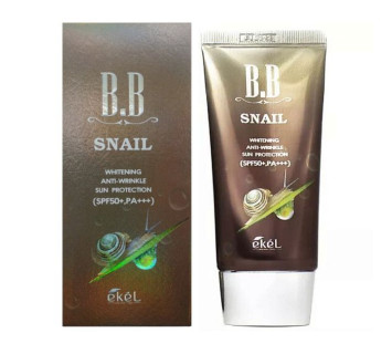 Крем BB Ekel Snail с экстрактом слизи улитки SPF 50, 50мл. Марка