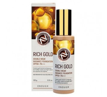 Тональный крем Enough Rich Gold увлажняющая с эффектом сияния с экстрактом золота SPF50+ 100мл Марка